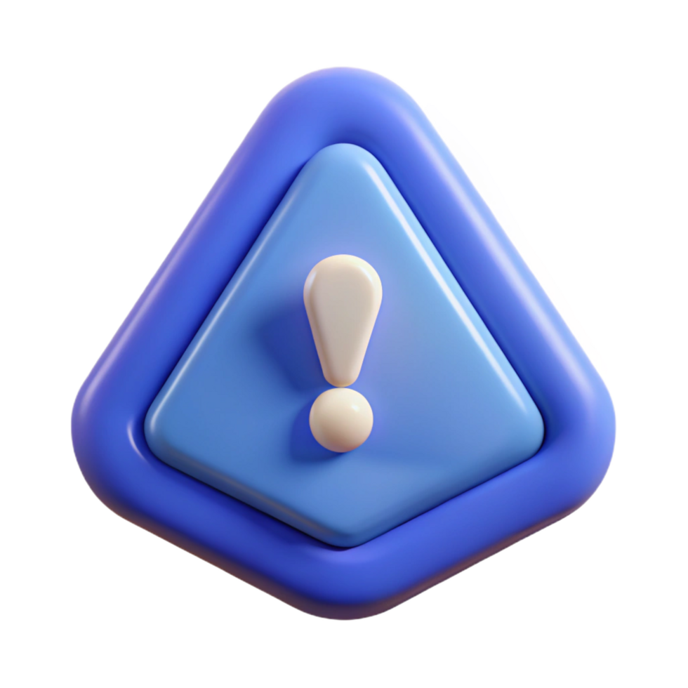 vibrant signature Triangular badge with an exclamation mark. Minimal, single-weight stroke, with Scalable Design. png