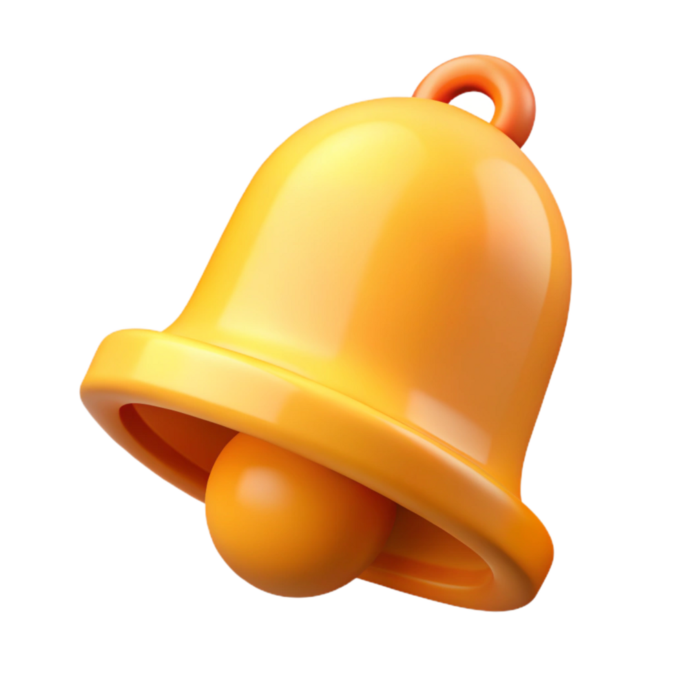 beautiful futuristic Bell icon. Notification, alert. Flat color, crisp edges with Scalable Design. detailed png