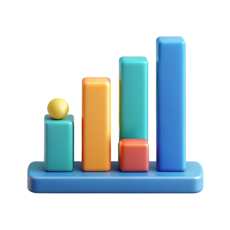 gorgeous melancholic impressionist Horizontal bar graph with labeled axes. Crisp edges, flat color, minimal design with Scalable Design. premium png