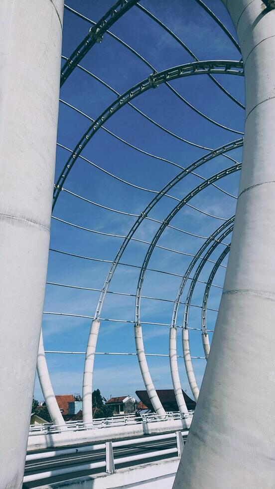 Curved Pillars of the Sky Bridge photo