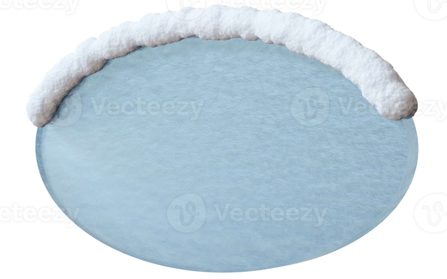 Featuring a three-dimensional empty banner topped with soft snow, this design offers a clean and isolated space ideal for advertising texts or promotional messages against transparent backdrop png