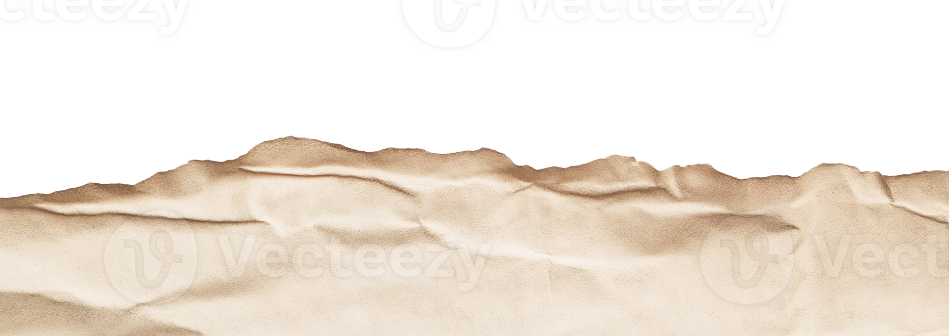 Torn cardboard paper sheet isolated on transparent background png