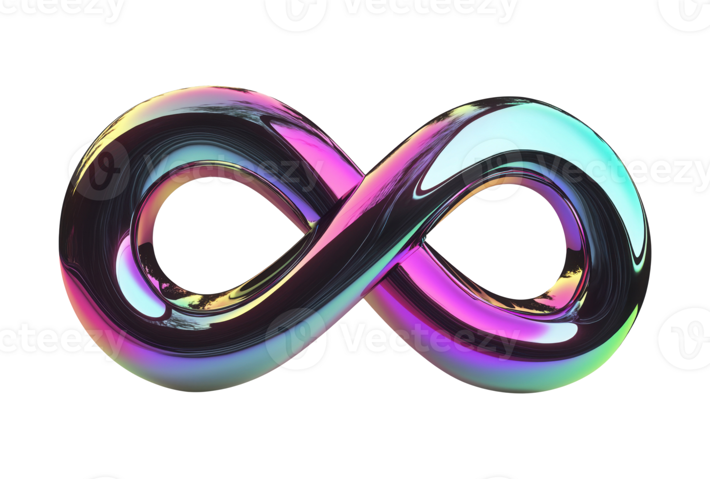 Abstract infinity symbol isolated on transparent background png