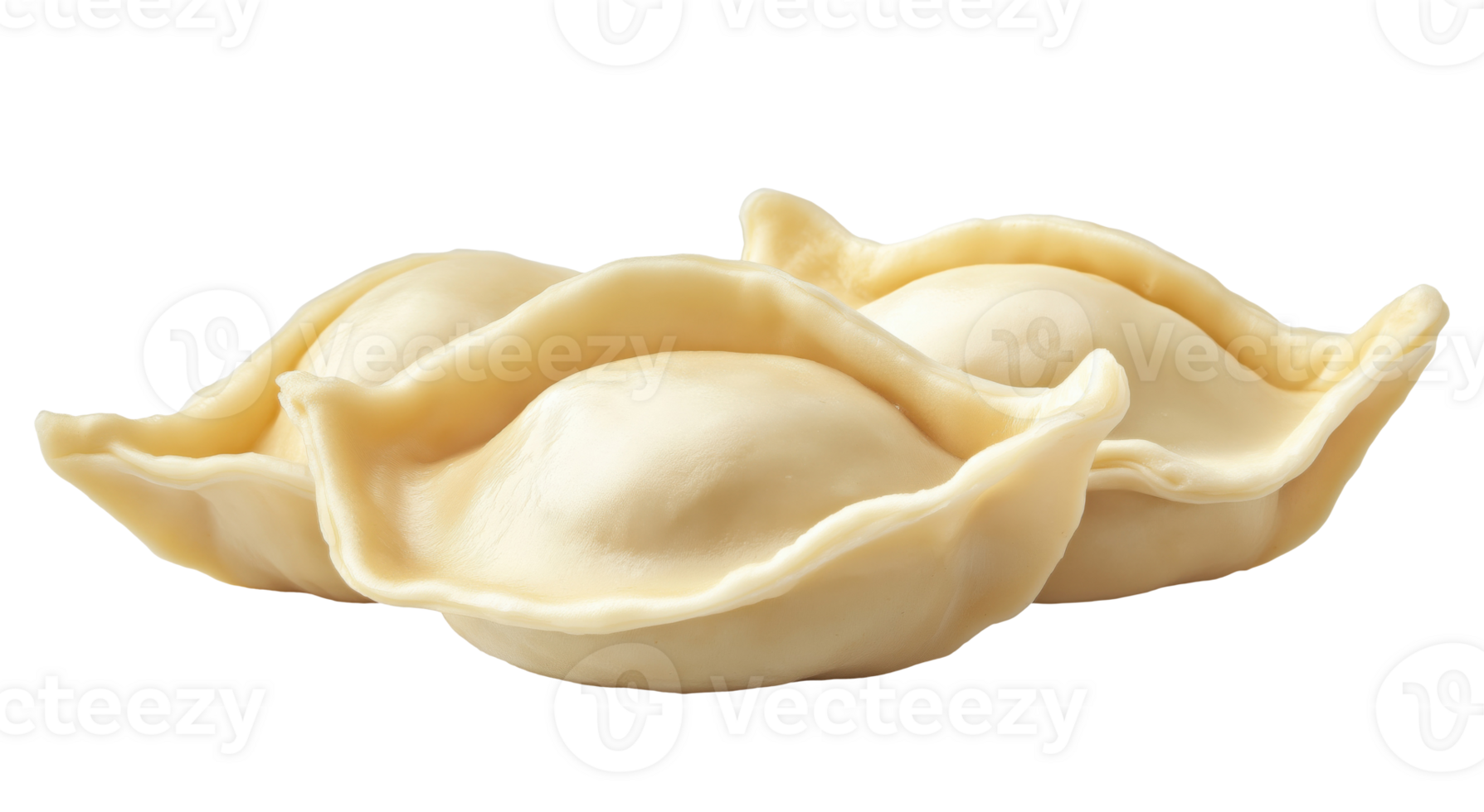 Boiled dumplings isolated on transparent background png
