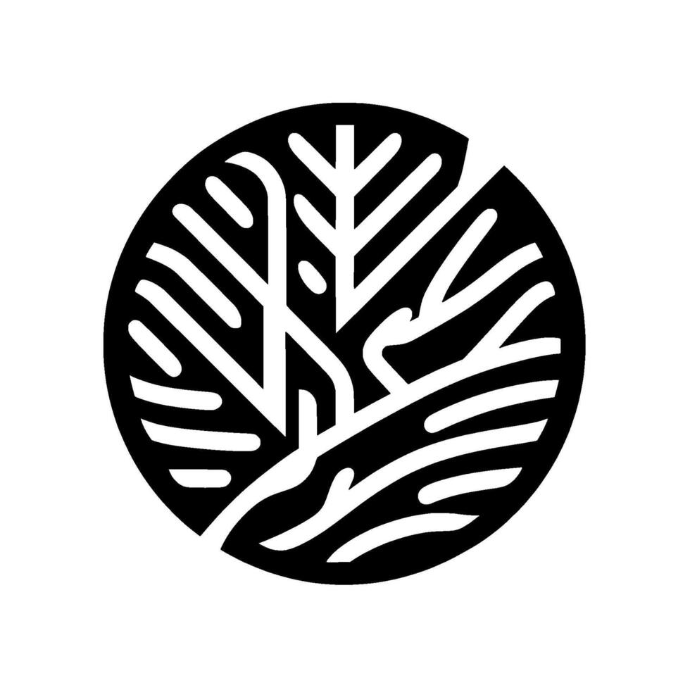 Minimalist tree of life , black and white vector