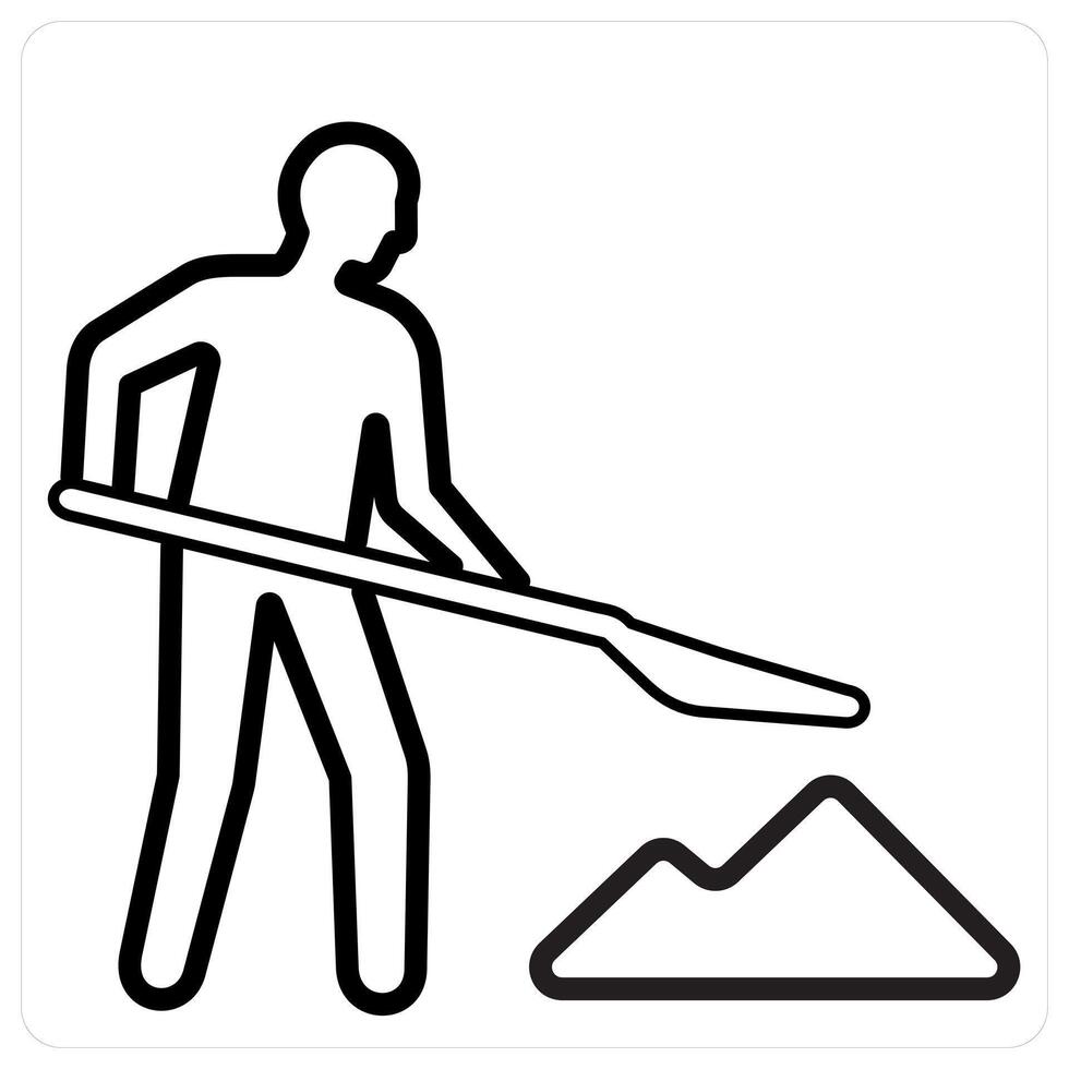 Under Maintenance and maintenance in black line color vector