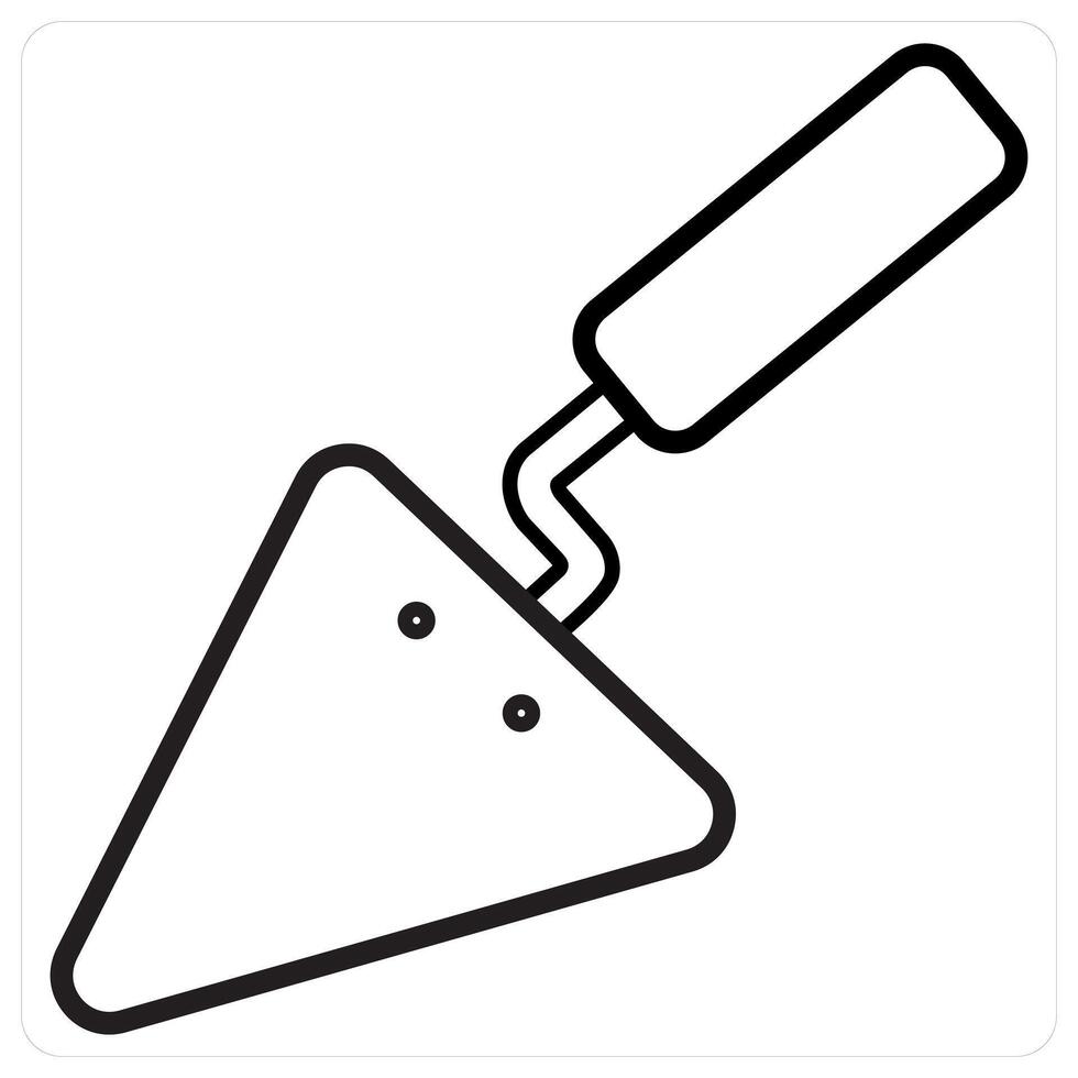 Hand Tools and repair in black line color vector