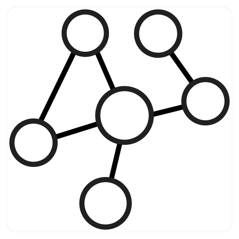 Interaction icon concept in black line color vector