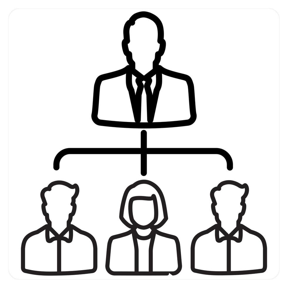 Social Network and connection i in black line color vector