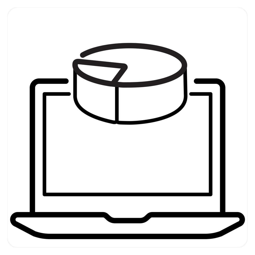 3D designing and creation icon concept in black line color vector