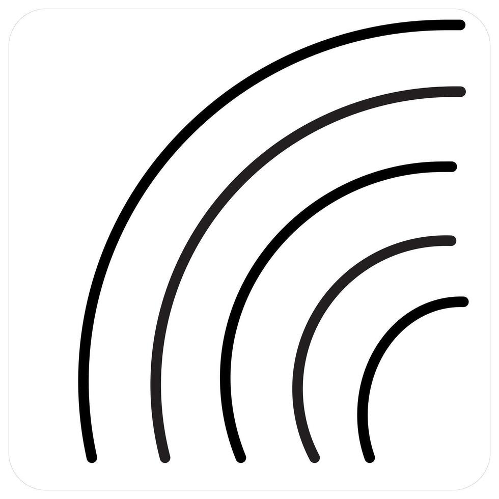 Rainbow and rain icon concept in black line color vector