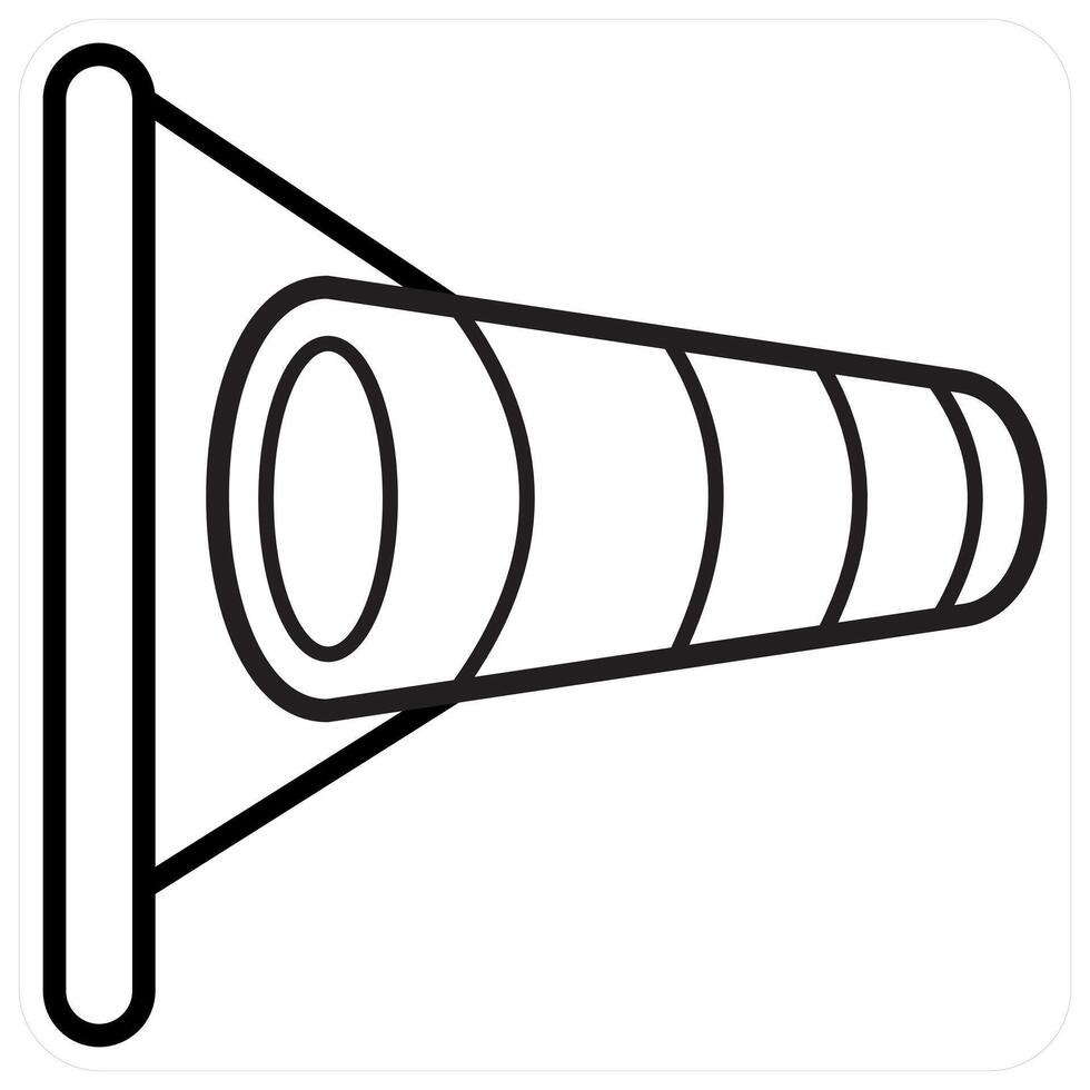Telescope and astronomy in black line color vector