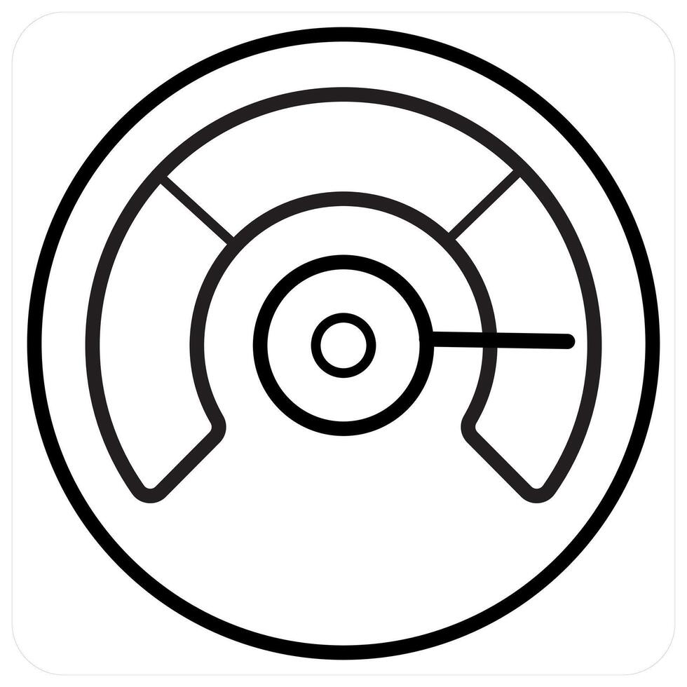 Forecast icon concept in black line color vector