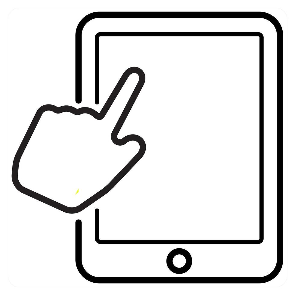 Pay Per Click concept in black line color vector