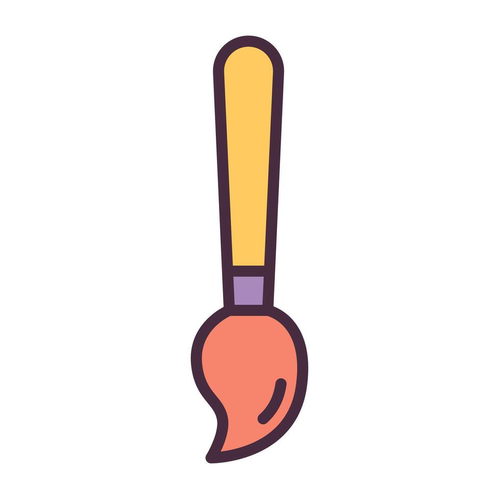 Paint brush color icon. vector