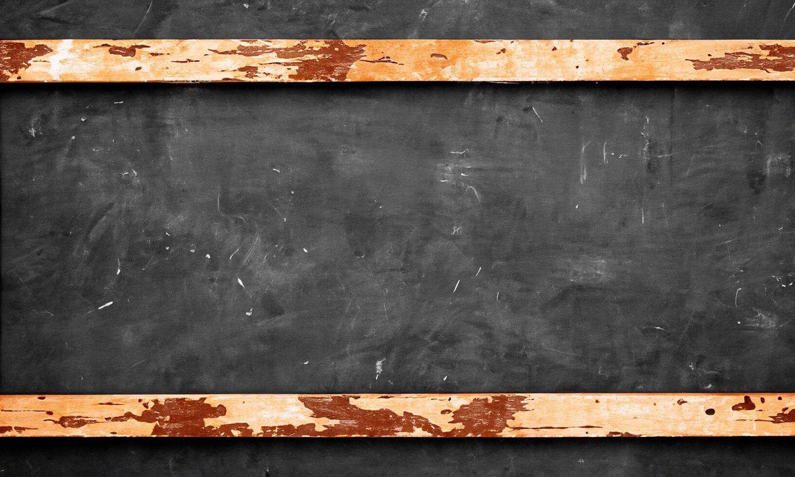School board with chalk written on it, no writing, free space for texts open area photo