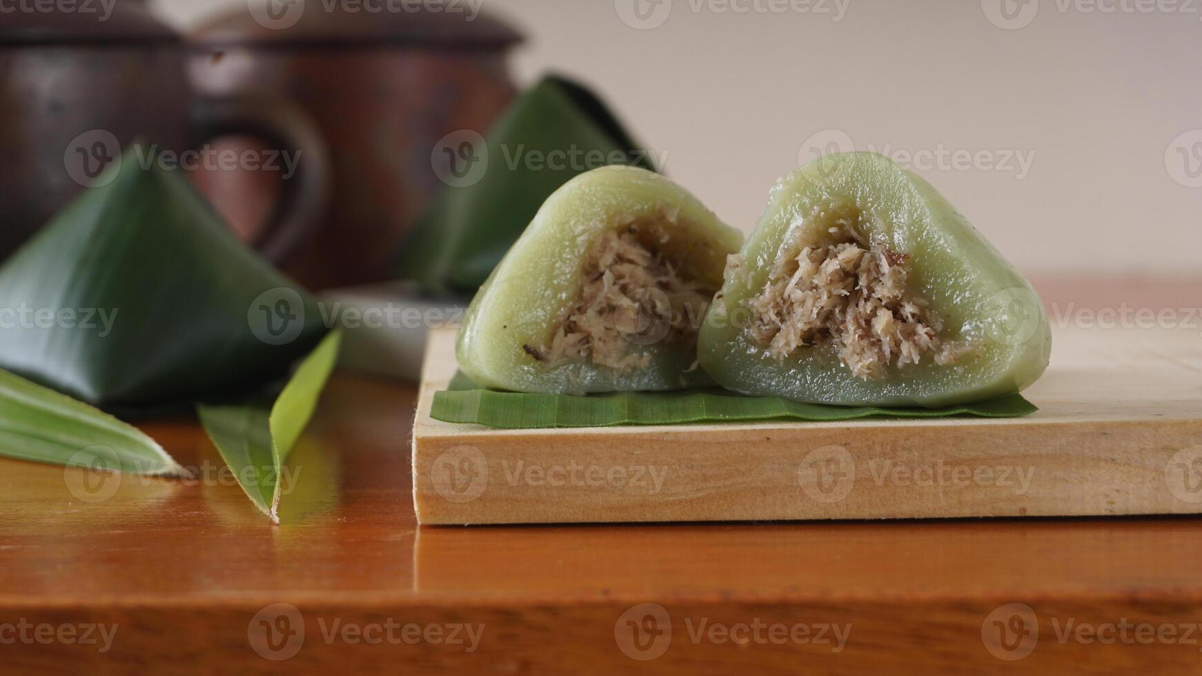 Traditional Indonesian snack dessert made from glutinous rice flour, Kue Bugis photo