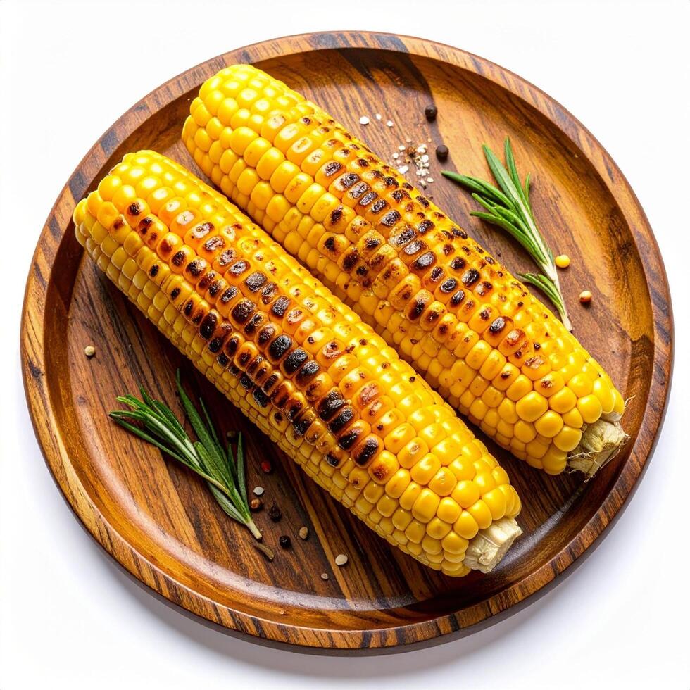 Perfectly Grilled Corn on the Cob with Charred Marks photo