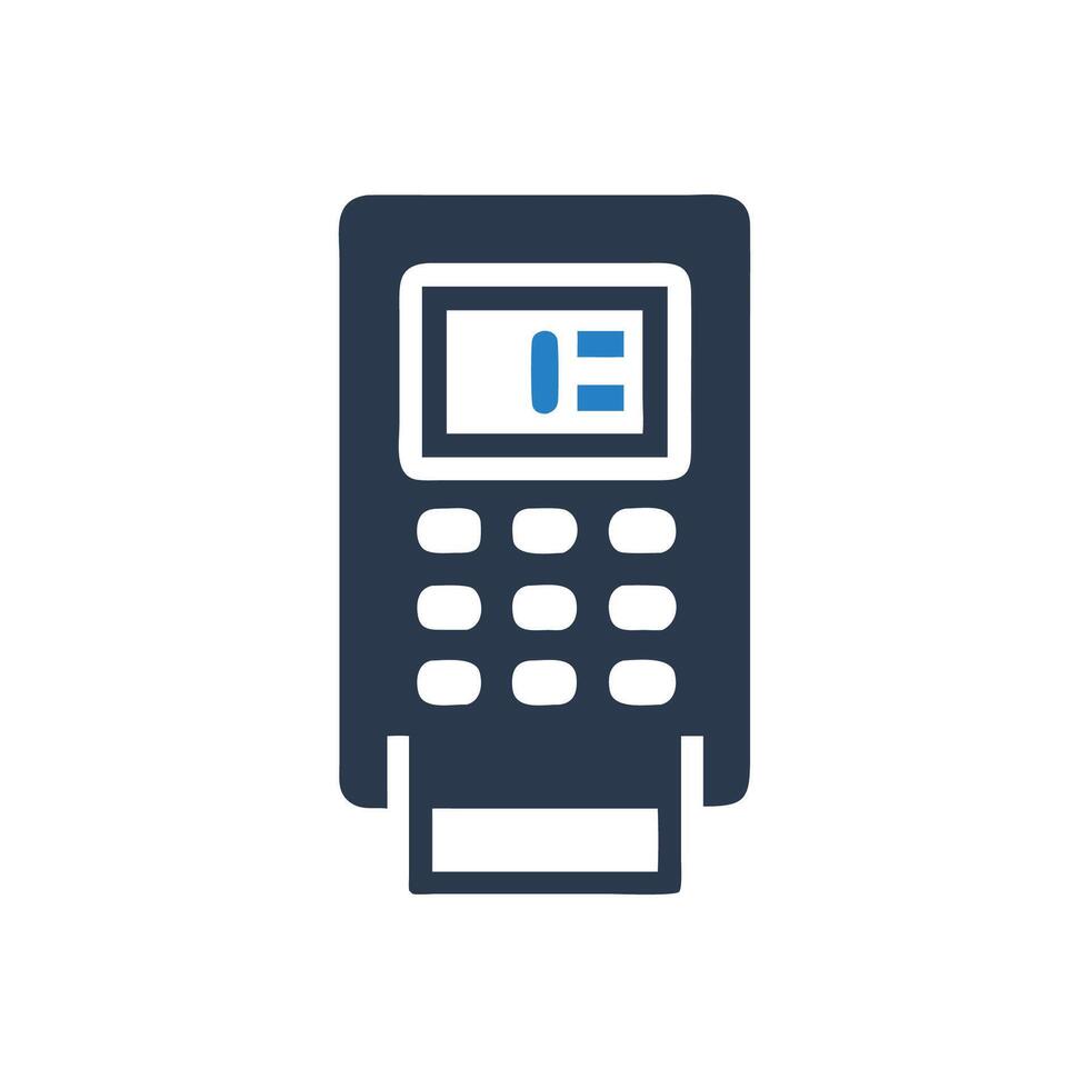 Isolated point of sale terminal flat design illustration vector