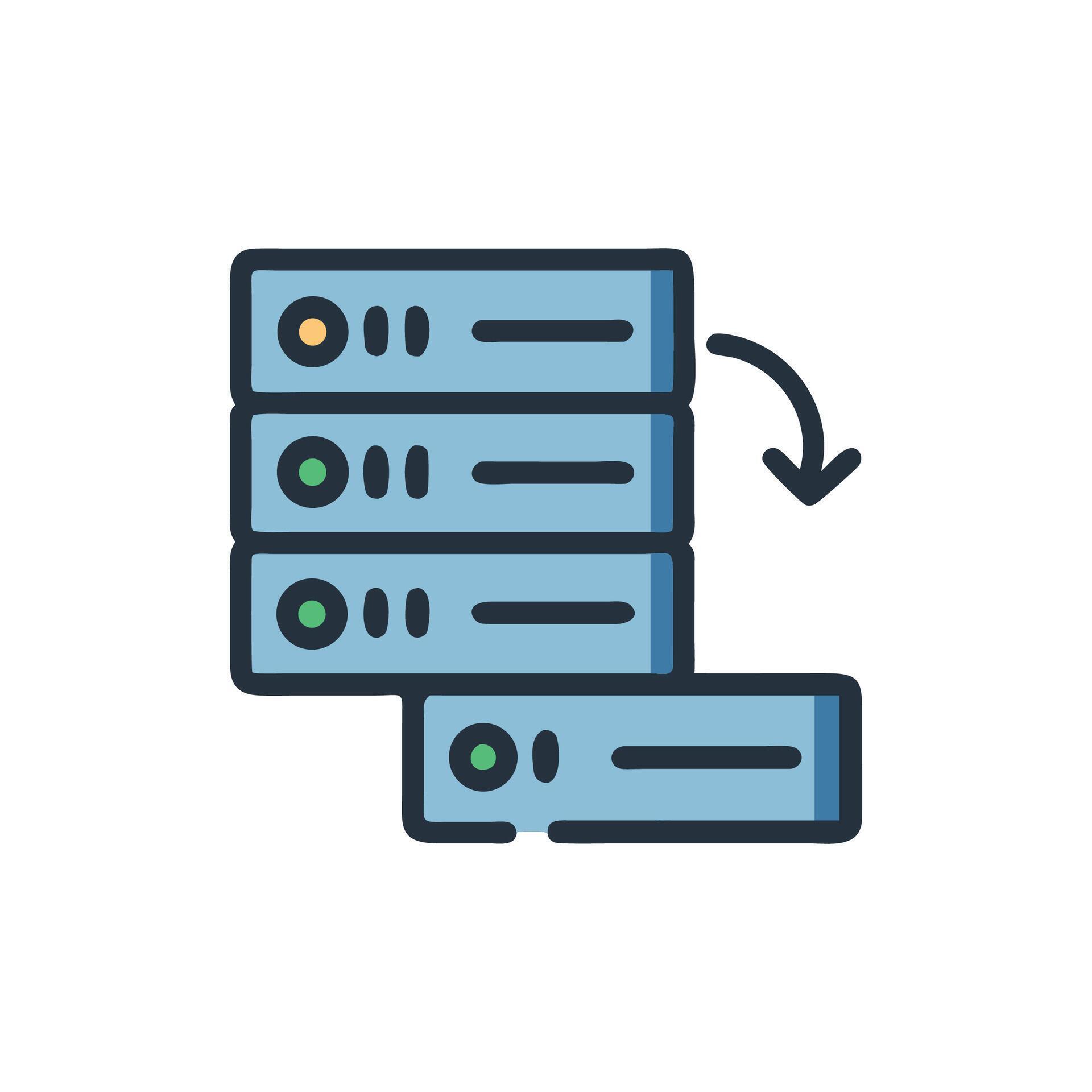 Data server infrastructure cloud computing network storage connection ...