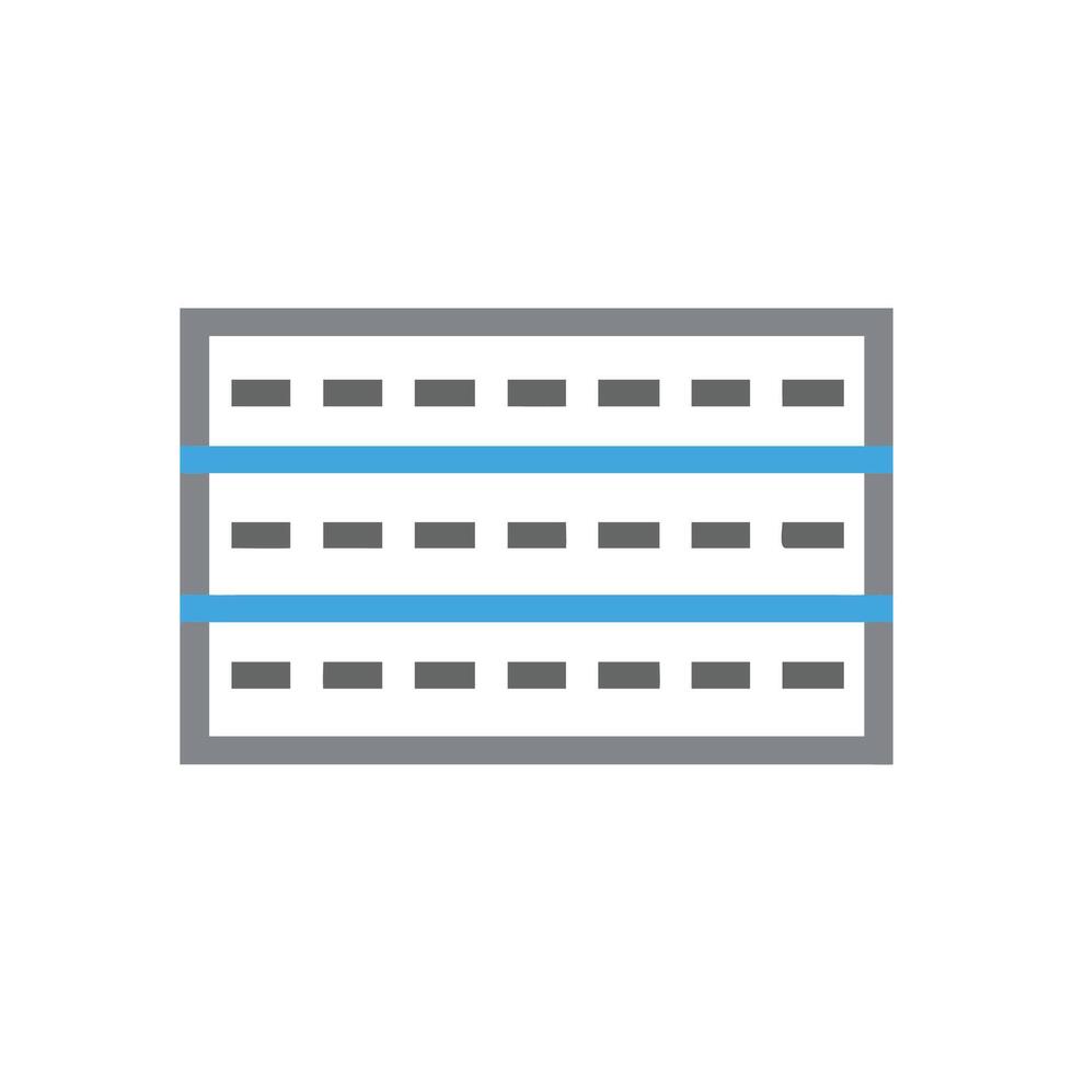 Abstract diagram of a breadboard on White Background illustration vector