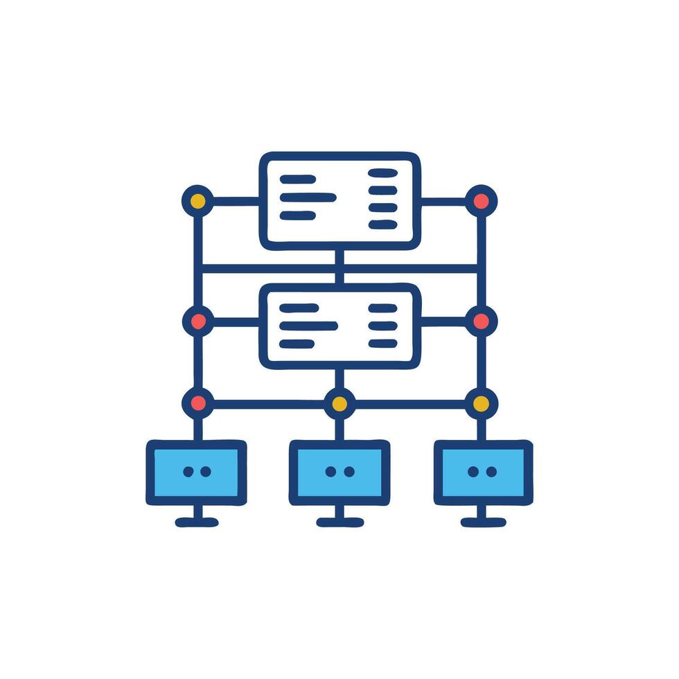 Computer network structure, connection diagram, system visualization on ...