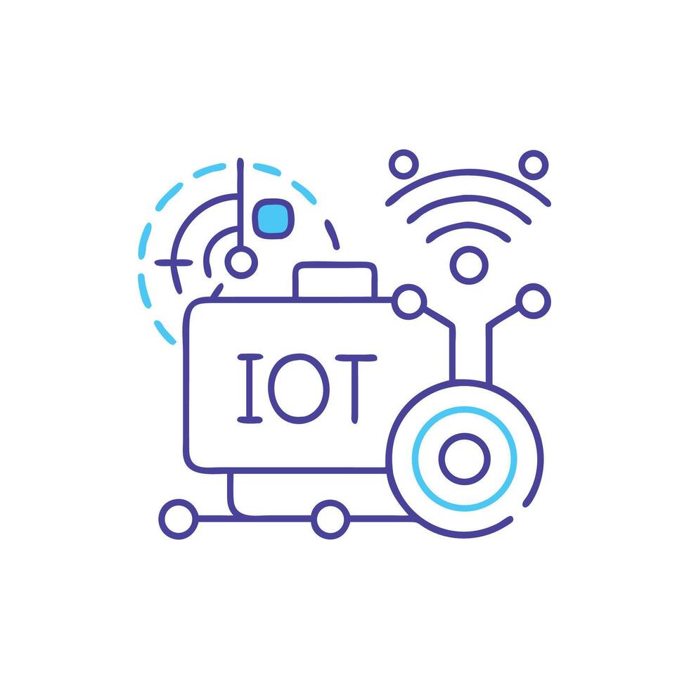 Internet of Things concept illustration for technology solutions industry vector