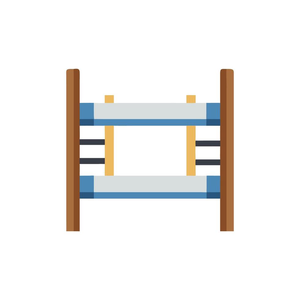 Simple bunk bed illustration for children room designs vector