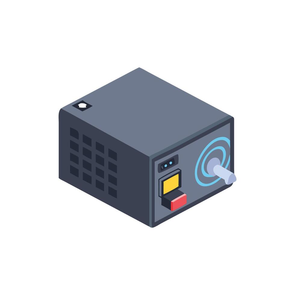 Isometric illustration of an electronic device against White Background vector