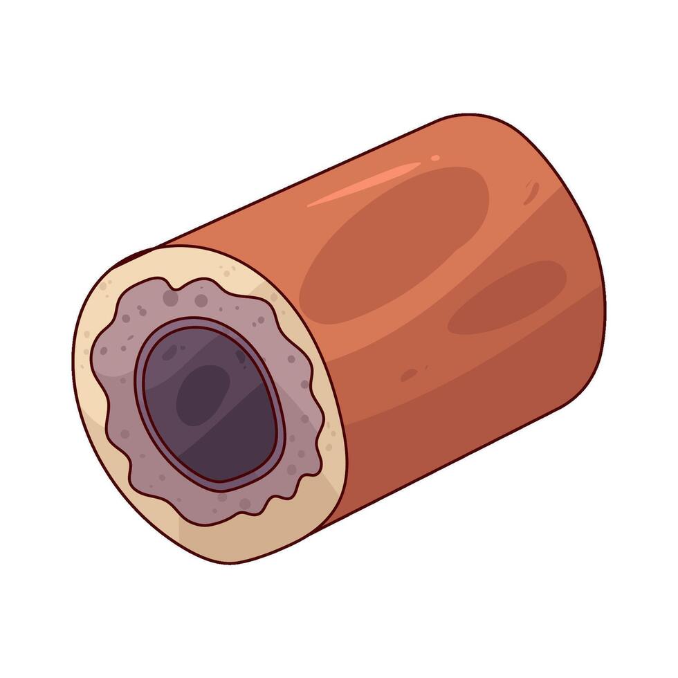 Illustration of a artery wall vector