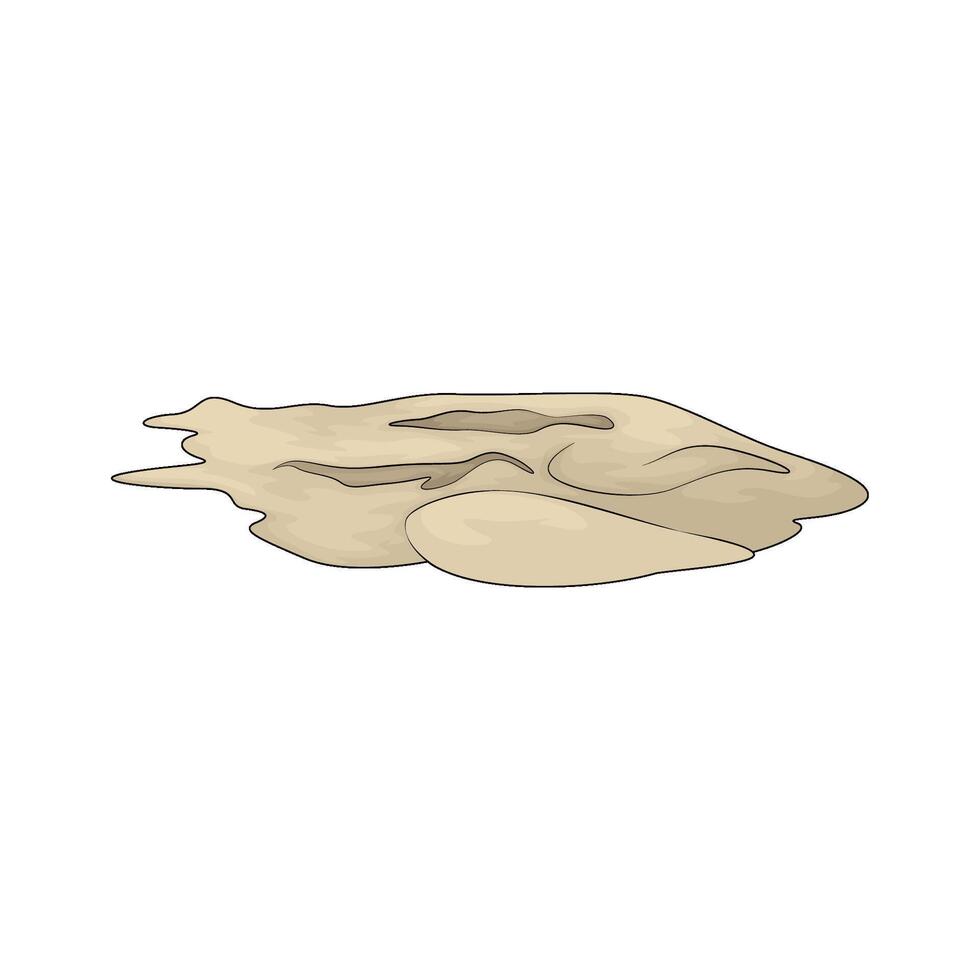 illustration of a beach sand vector