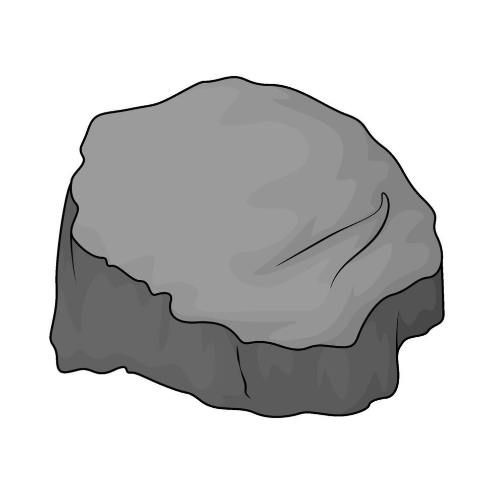 illustration of a rock vector