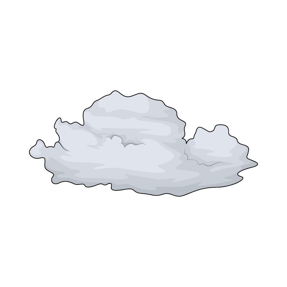 illustration of white cloud vector