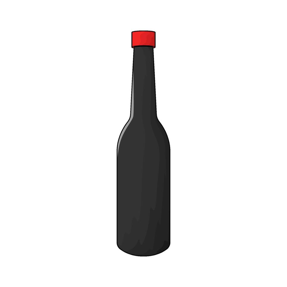 soy sauce bottle vector
