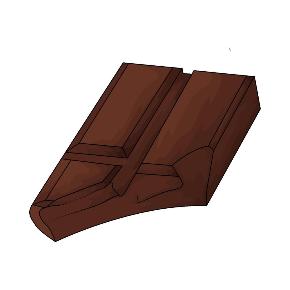 sweet chocolate bar vector