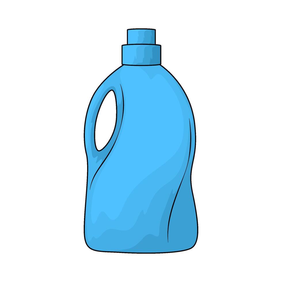 illustration of a softener bottle vector