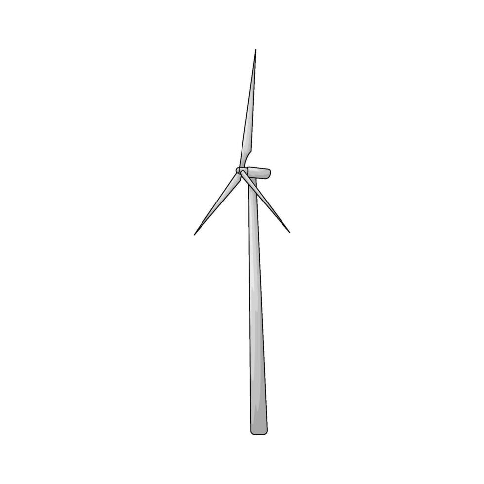 Farming wind turbine vector