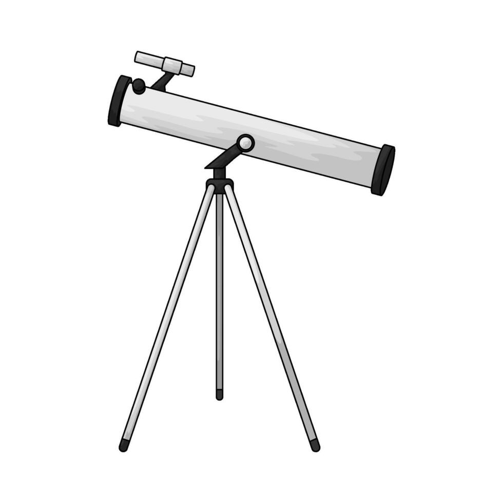 space telescope illustration vector