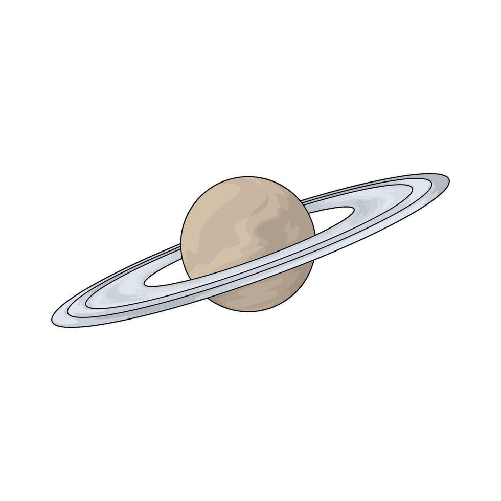 illustration of a Saturn planets vector