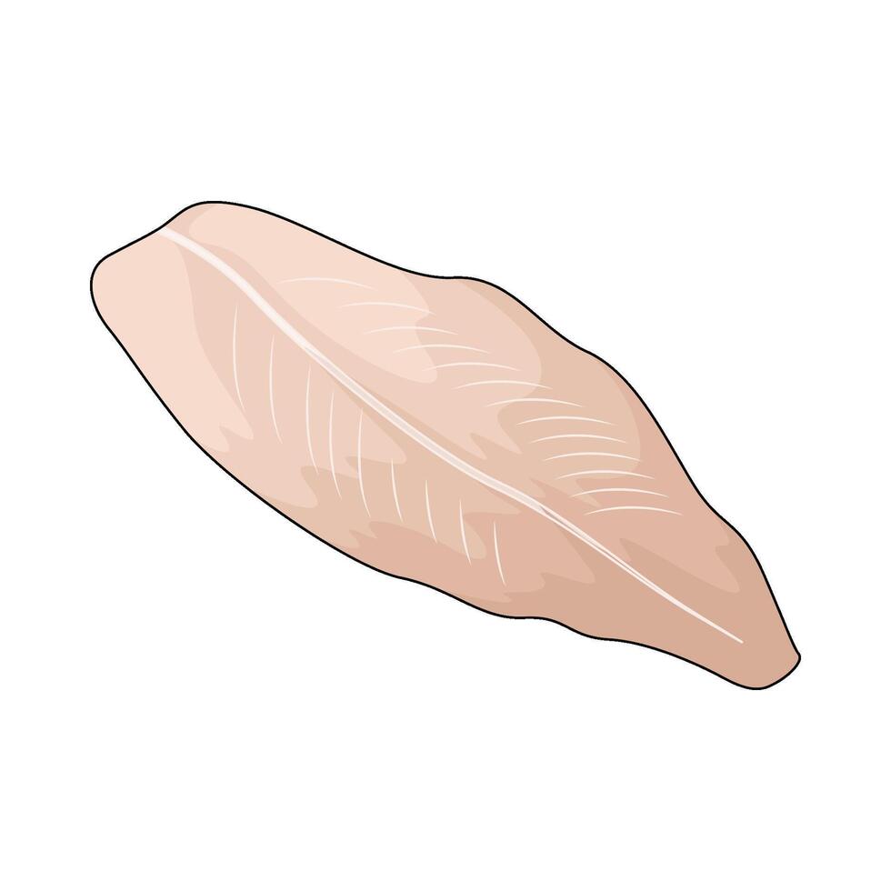 illustration of a filled fish vector