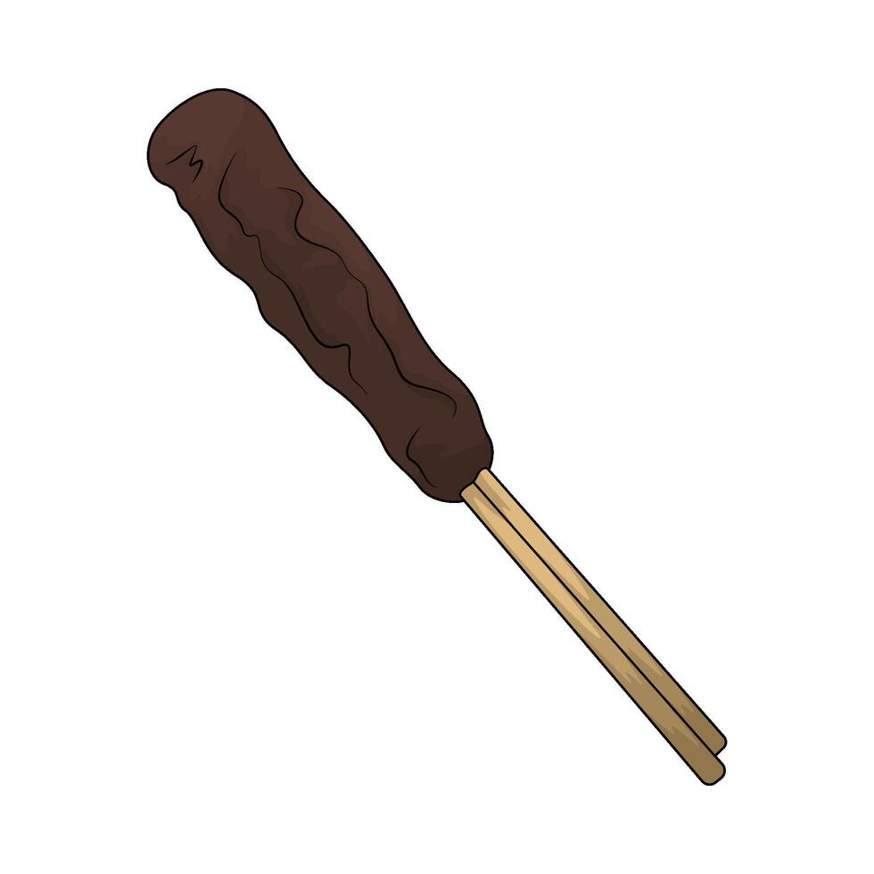illustration of a satay vector