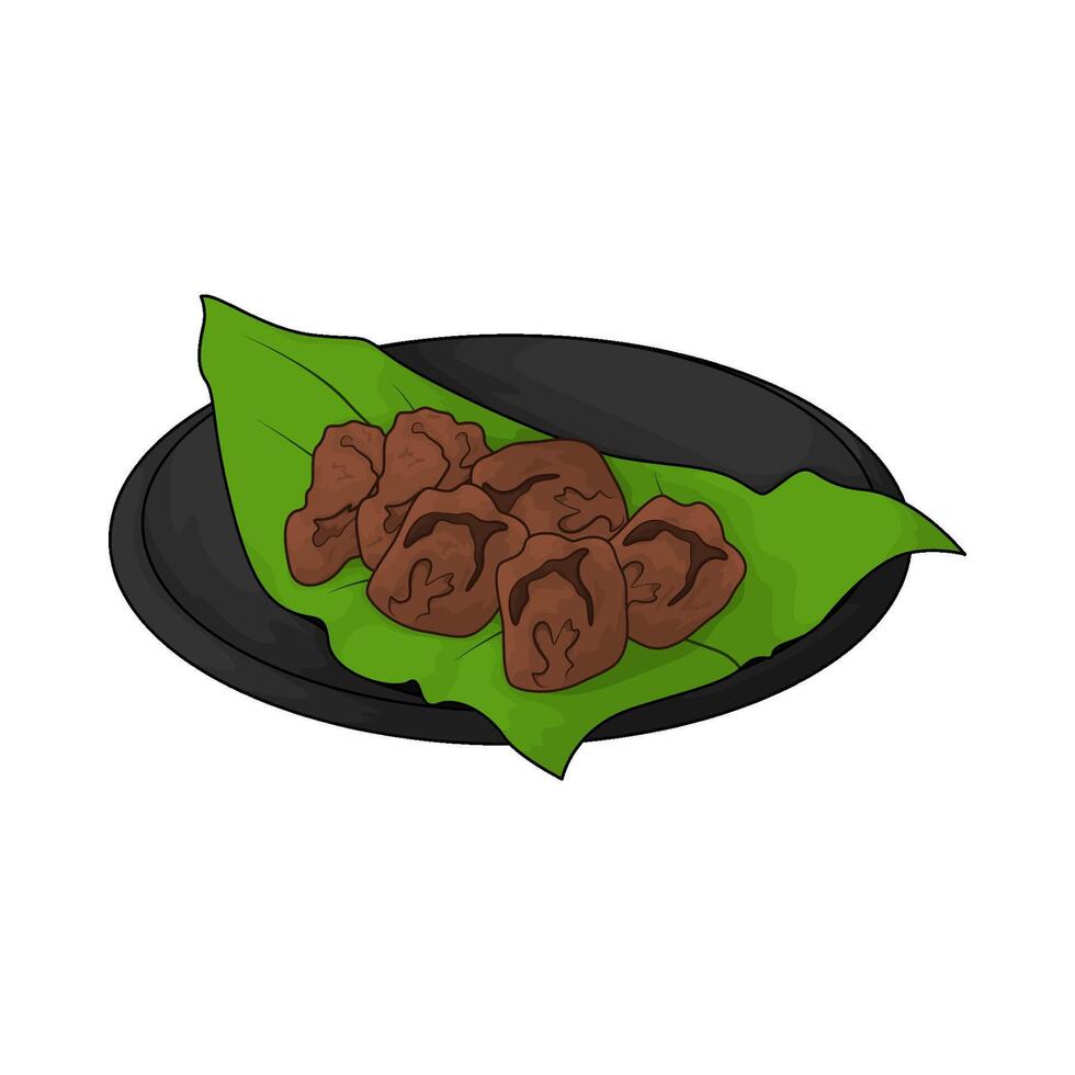 illustration of a rendang vector