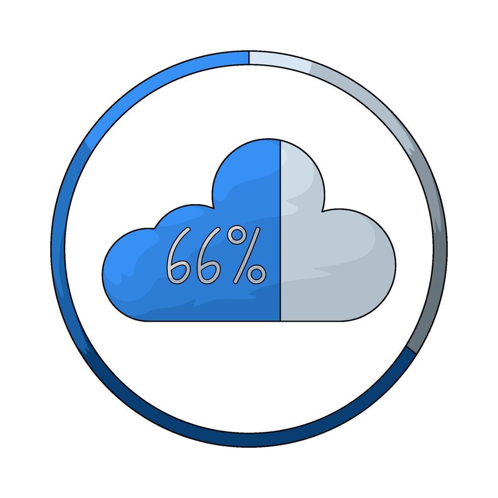 cloud storage illustration vector