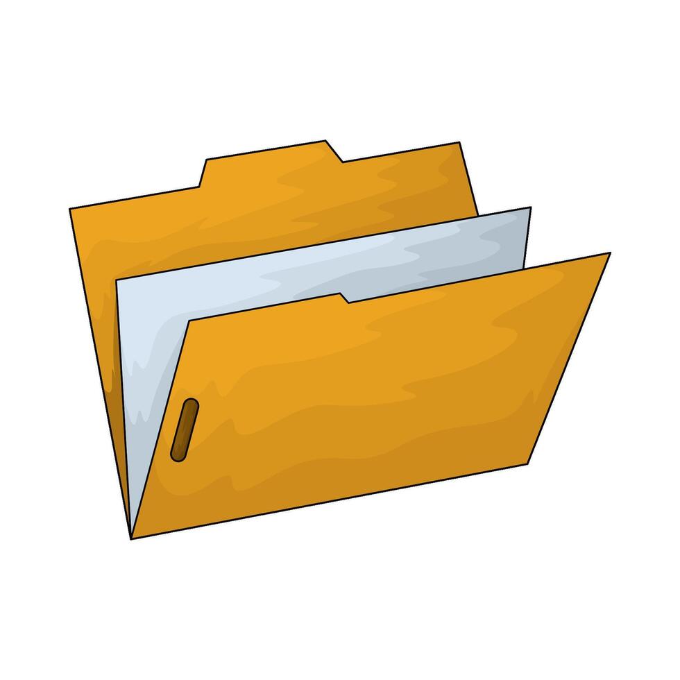 illustration of a empty folder vector