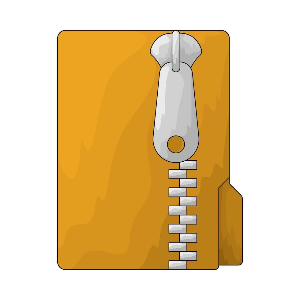 closed folder illustration vector