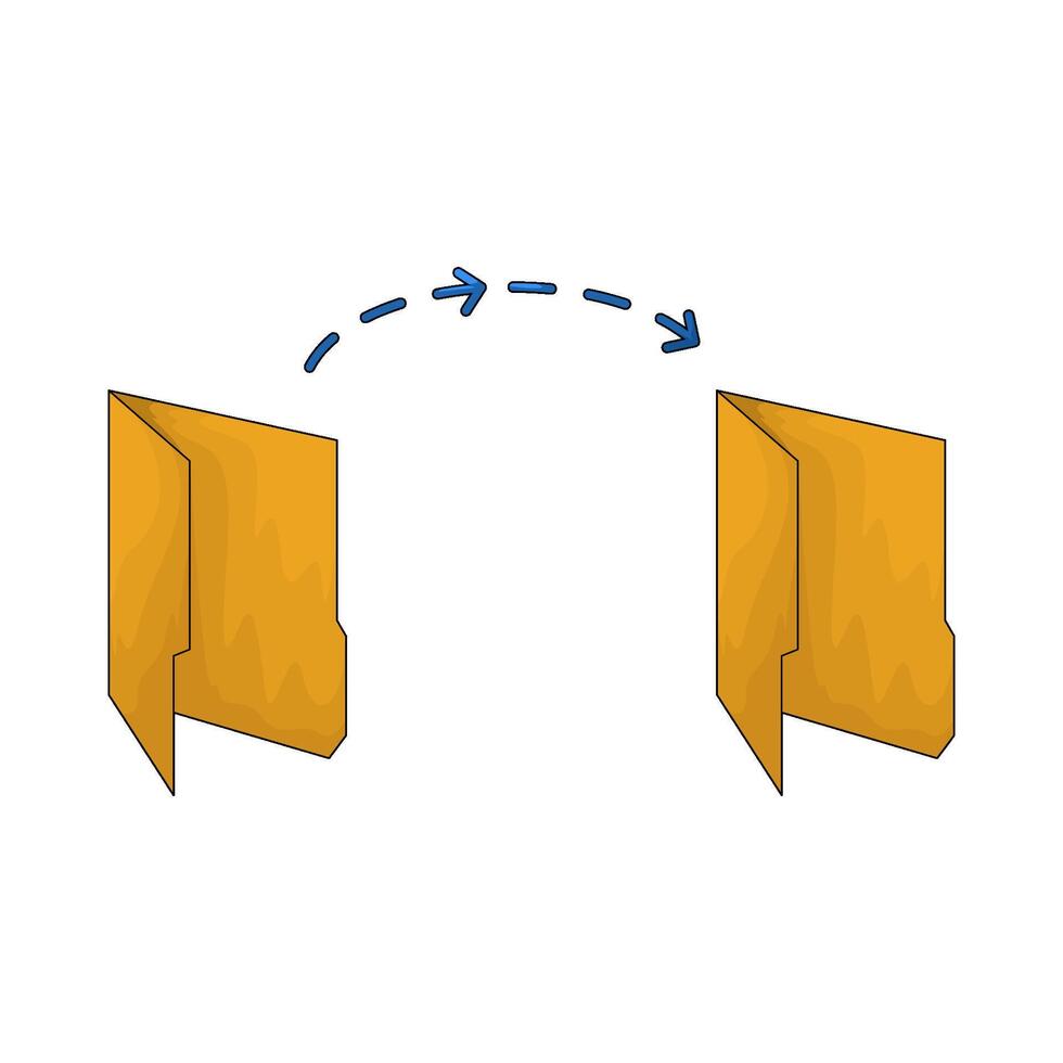 folder to folder illustration vector