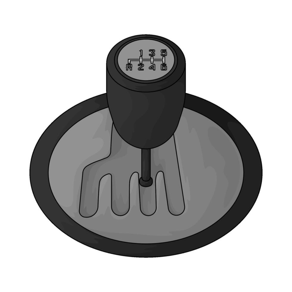 Car gear shift illustrations vector