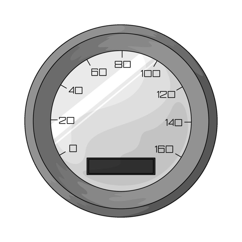 Car speedometer illustration vector