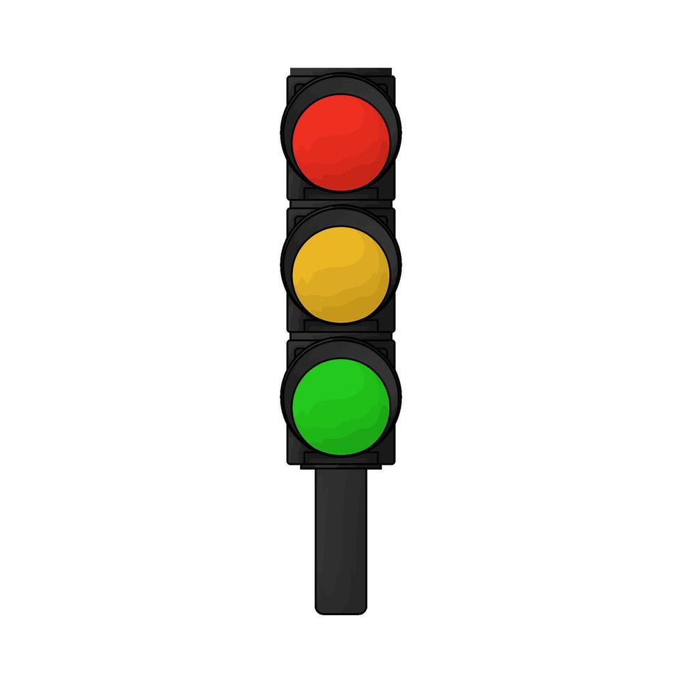 road traffic light vector
