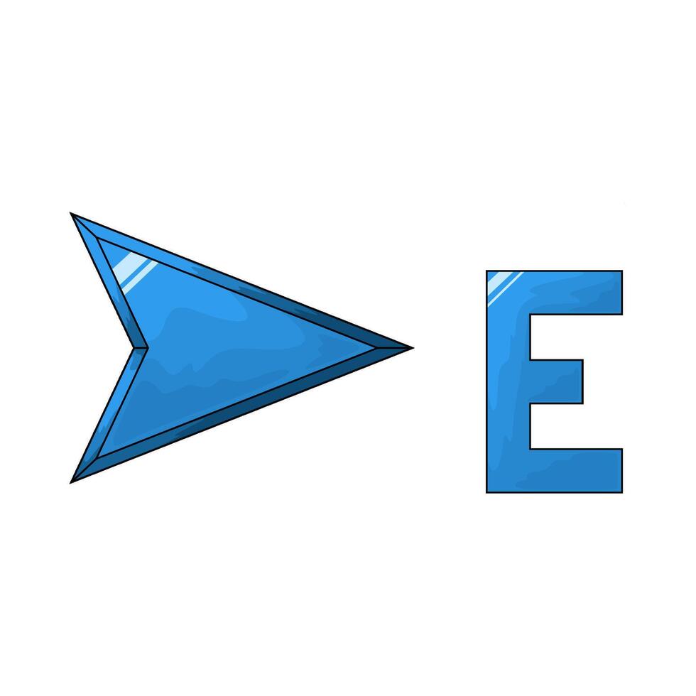 Navigation east illustration vector